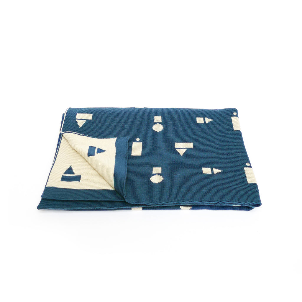Play Blocks Blanket - Blue