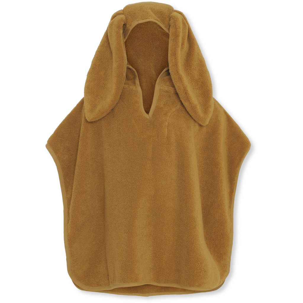 Kids Terry Poncho - Mustard