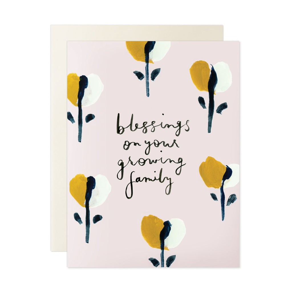 Blessings Growing Family Card